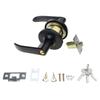 Door Handle Set with Tubular Latch Easy Installation Door Lever Multipurpose Handle for Interior Doors Passage Function