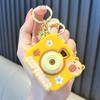with Flashlight Capybara Mini Camera Keyring Projection Cartoon Key Chain  Girls Gifts