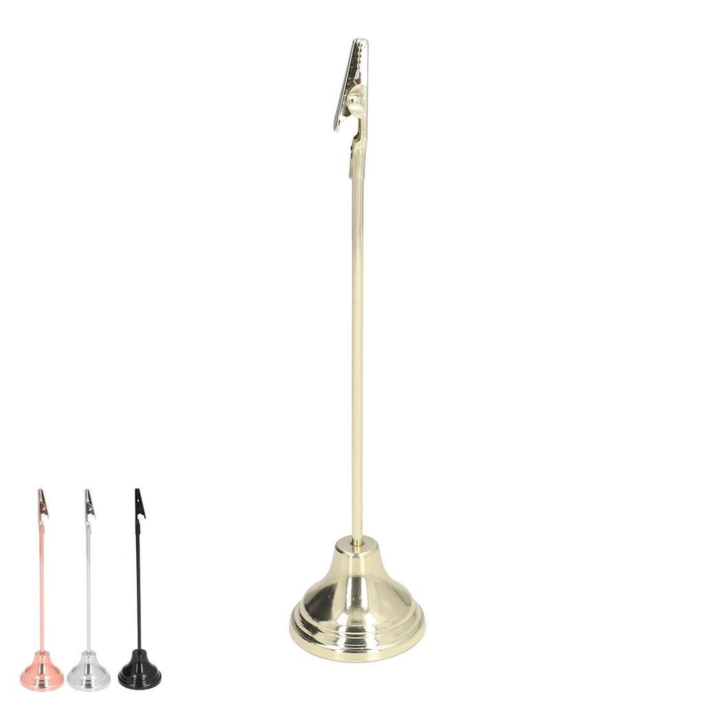 Table Number Holder Sturdy  Strong Clips Electroplating Process Stable Place Card Holder for