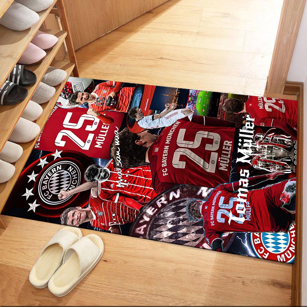 Bayern Munich Floor Mat Perfect for Living Rooms Entryway Foyer Playrooms Antislip Carpet Decorate Offices Wedding Party Gift
