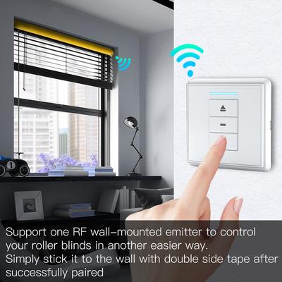 Tubular Roller Blinds Motor, 25mm Wireless Remote Control with Built In Rechargeable Lithium Battery, for Smart Life App Home
