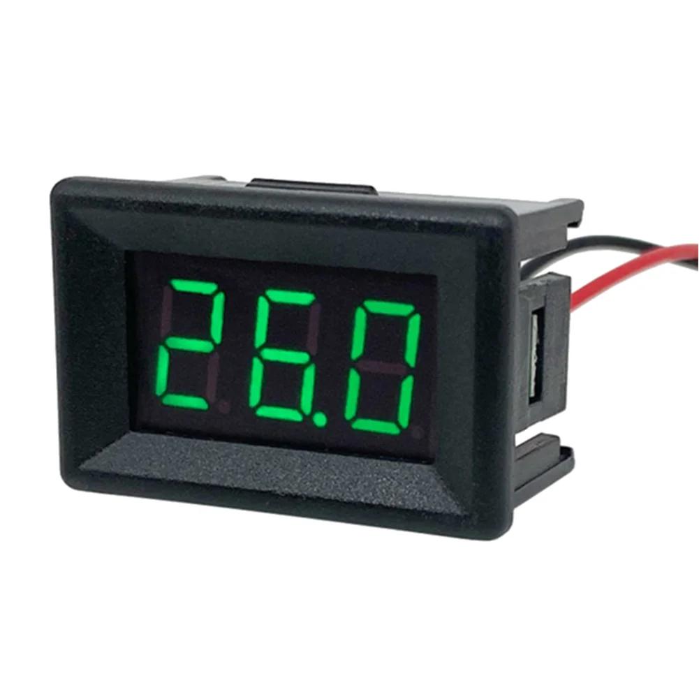 DC0-30V 0.36inch 2-Wire Digital LED Display Panel Voltmeter Tester LED Digital Voltmeter for Car Motor Vehicle Tools