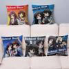 Anime S-School D-Days Katsura Kotonoha Personalized Picture Text Home Decorative Pillows Household Gifts 45x45cm
