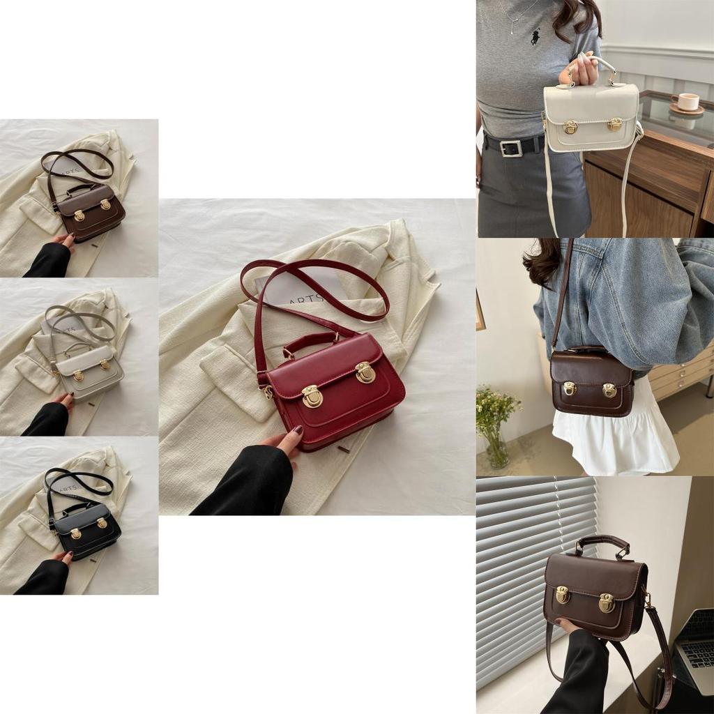 Retro Small Bag 2024 New Trendy Women's Bag Summer Casual Fashionable Simple Crossbody Handheld Box Bag