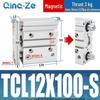 Kompaktowy pneumatyczny wielotłoczkowy cylinder trójosiowy TCL (12/16/20/10-100S)