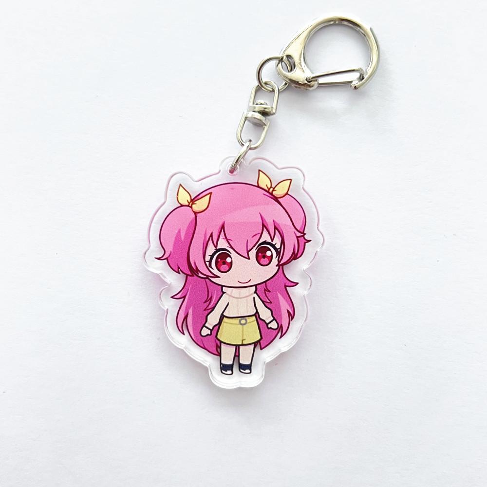 Anime PJSK Project Sekai Colorful Stage Character SD Cosplay Keychain Bag Pendant Acrylic Keyrings Key Chain Ornament Decoration