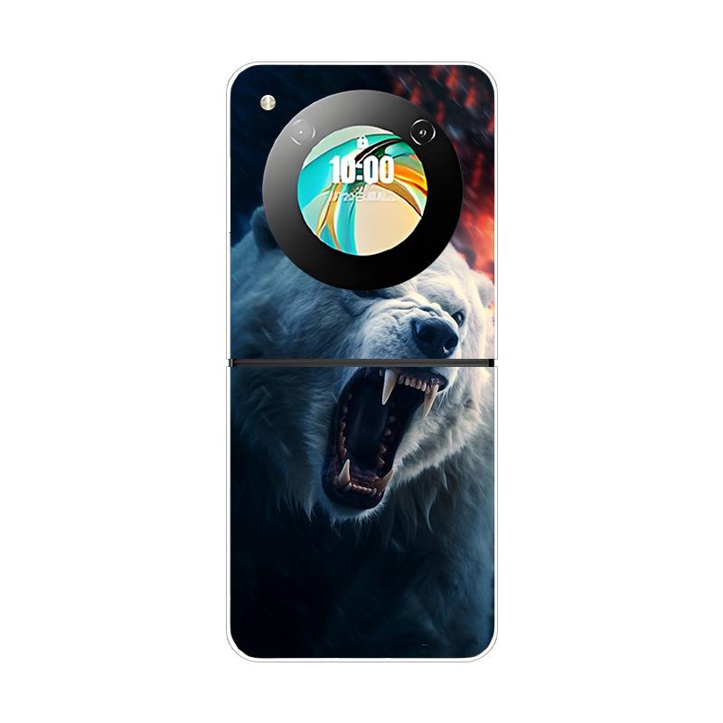 Pro ZTE Libero Flip Pouzdro Módní Roztomilý Kreslený Průhledné PC Tvrdá Skořepina Pouzdro na Telefon Pro ZTE Nubia Flip Flip2 Pouzdra Průhledné Fundas