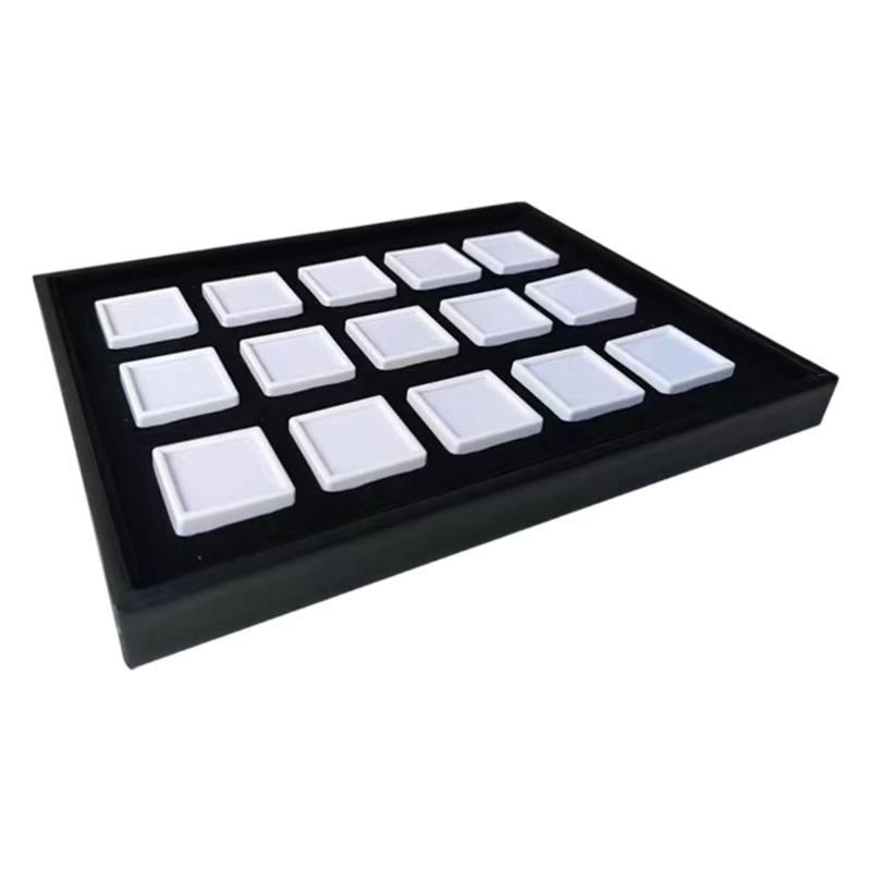 

15Pcs Acrylic Gems Organizers Boxes With Clear Covers And Dustproof Design For Jewelry Display