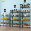 4-Tier Carbon Steel Rolling Storage Cart