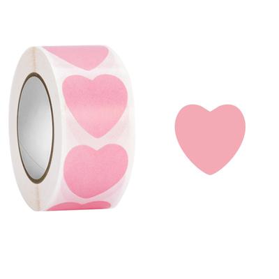 Valentines Day Heart Stickers, 500 Per Roll, Wedding, Birthday And Party Gift Decoration