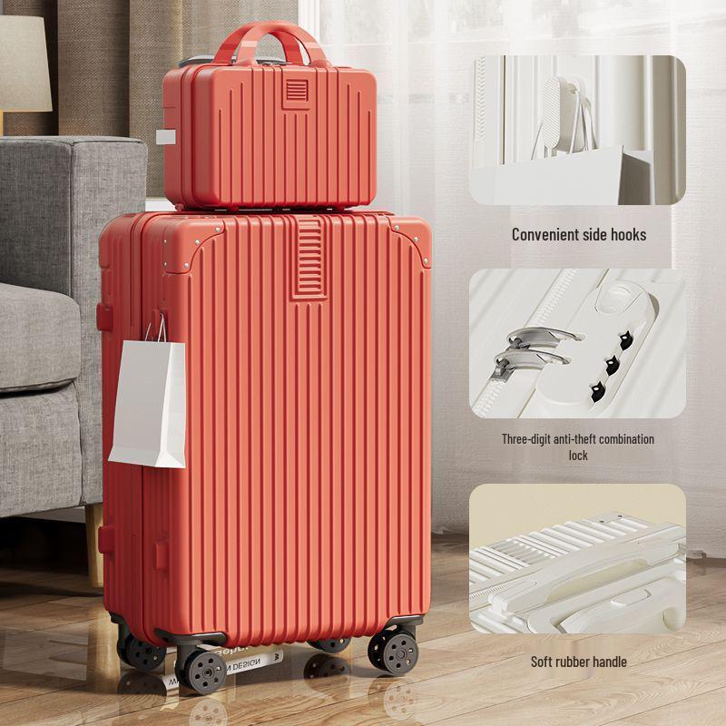 Large Capacity Retro Korean Style Travel Suitcase with Durable Universal Wheels - 2025 Edition
