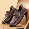 Men's Leather Shoes Slip on Casual Sneakers Flats Walking Shoes