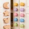 Lovely Wood Handle Wardrobes Handle Hardware Drawer Knobs Children Room Furniture Accessories Door Pulls
