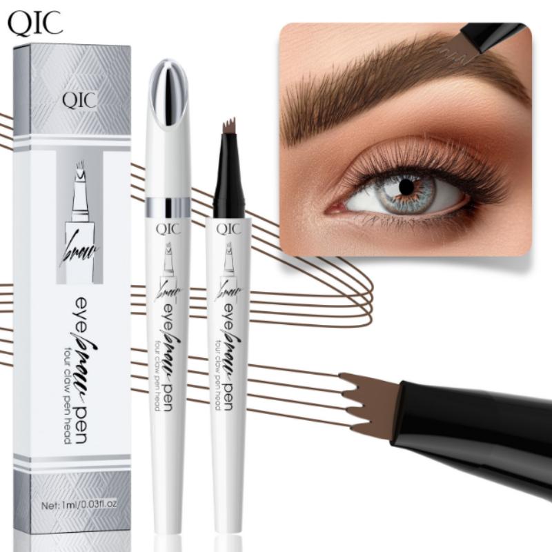 4 Headed Waterproof Eyebrow Pencil Smudge-Proof Long-Lasting Brow Pen for Precise Shaping Natural Look Women Eyebrow