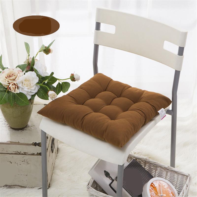 Thickened Solid Color Cushion Students Office Chair Pad Soft Computer Seat Pads Tatami Living Room Square Stool Cushions Mats