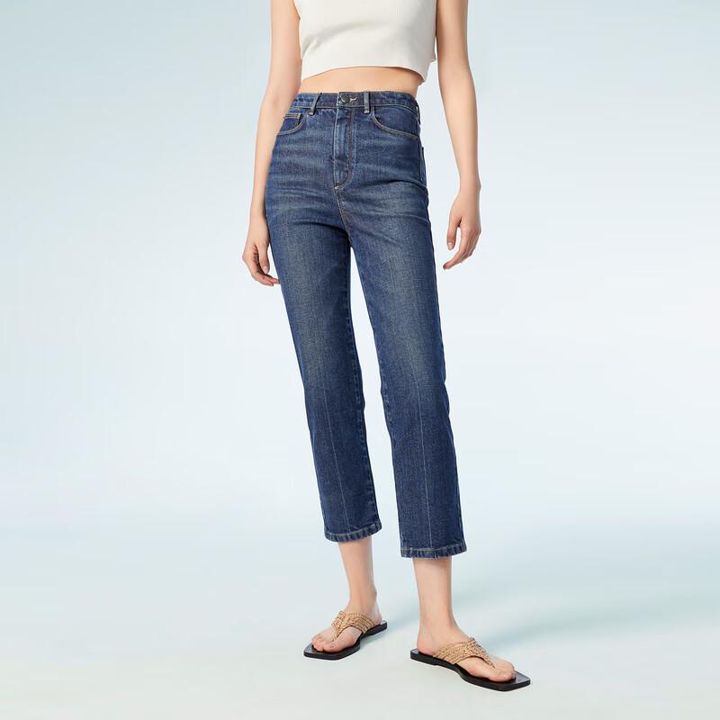 

OVVOVV Женские джинсы прямого кроя со средней посадкой из итальянского хлопка 160/68A(27)