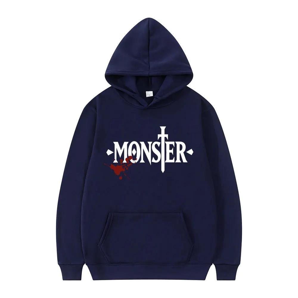 

Japanese Anime Monster Logo Graphic Hoodie Harajuku Cool Style Long Sleeve Men Women Fashion Oversized Sweatshirt Hoodies Unisex 3XL