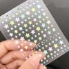 Colorful Dopamine Star Heart Nail Sticker Self-Adhesive Nail Diamond Sticker Decals Y2K Summer Manicure Makeup Decorations