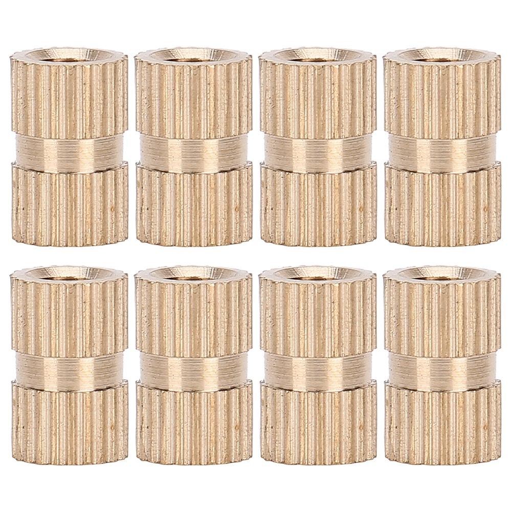 100pcs Professional Knurled Copper Nut Insert Nut Hand Craft Accessory M4 X 10 X 6