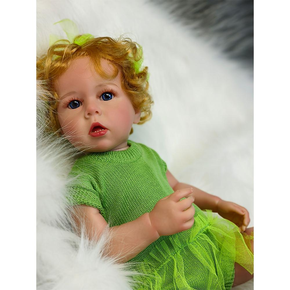 

Реалистичные куклы-ребёнки Reborn Baby Dolls - 18-дюймовая новорожденная девочка, реалистичное, ручная работа, мягкое тело с подарком для детей от 3 лет 46cm