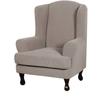 Wingback Chair Covers 2 Piece Wing Chair Slipcover Stretch Slipcover for Wingback Chairs Wing Chair Cover with Elastic Bottom Non-Slip Furniture Cover
