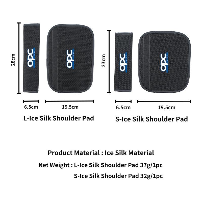Universal Car Ice Silk Shoulder Protection Pad Interior Accessories For Opel Corsa Astra Insignia Vectra Zafira Meriva