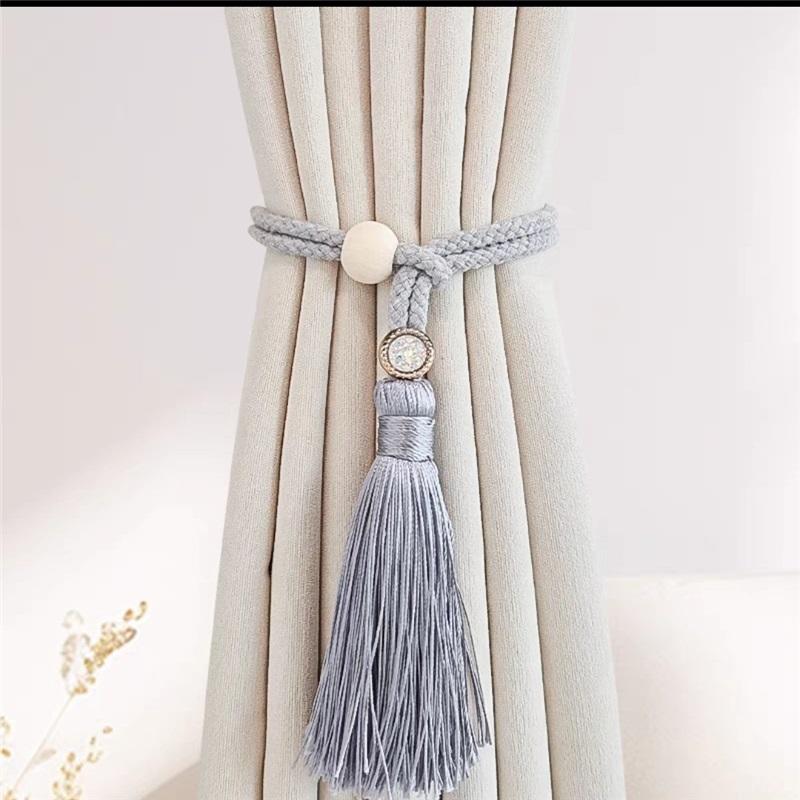 The New Style of Simple and Light Luxury Curtain Straps, One Pack of Tassels, Woven Rope, Storage Curtain Buckle, Home Decoration