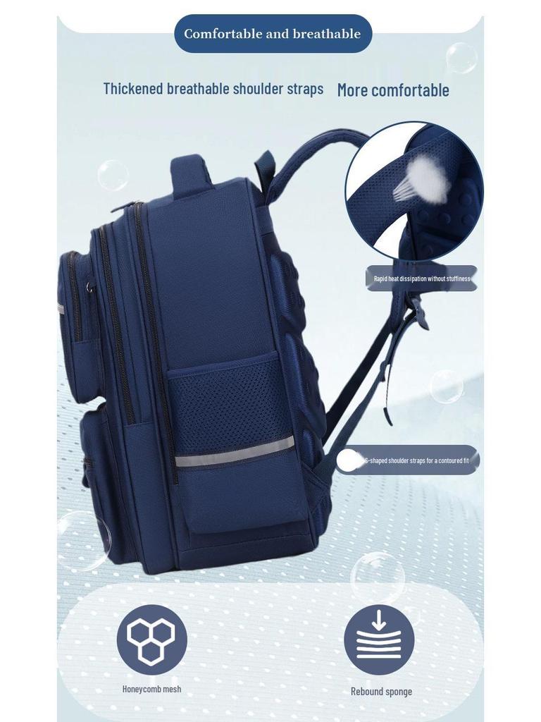 Minecraft School Backpack for Boys, Grades 3-6: Large Capacity, Lightweight, Reduces Burden