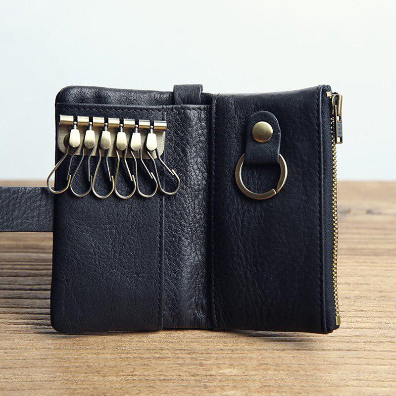 TOP originální kožená peněženka na klíče Designer Pánská klíčenka s držákem na klíče