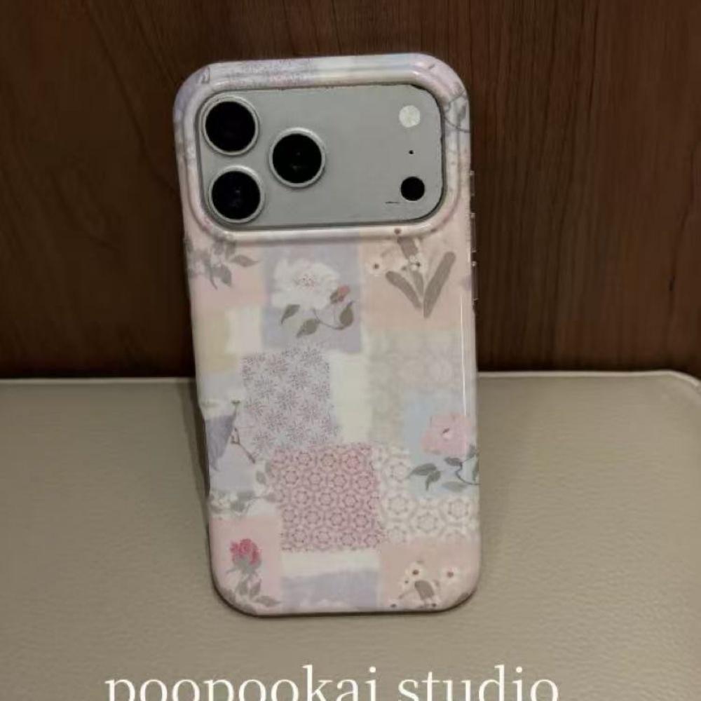 

Уникальный чехол для iPhone 15 Pro Max с цветочным квадратным узором, противоударный, с защитой по всему краю, для телефона Apple 16 17 Pro Max iPhone 15