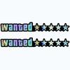 2PCS Wanted Motorcycle Stickers, Waterproof Vinyl Decals for Fuel Tank Windshield Car Bumper