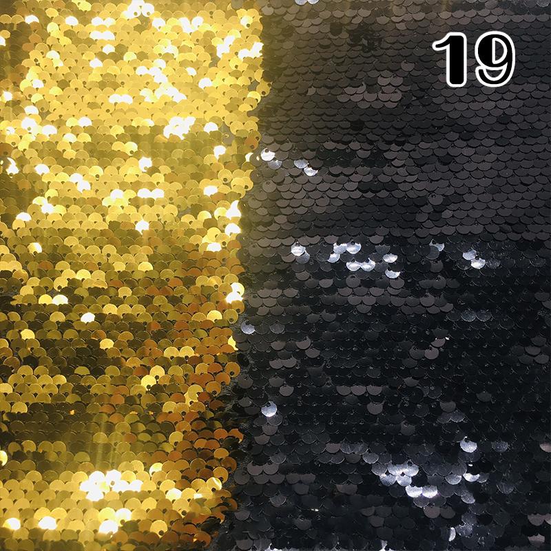 100x130cm Oboustranná 5mm Látka s rybími šupinkami Reverzibilní látka s flitry DIY Řemesla Šití Oděv Boty Pozadí Dekor
