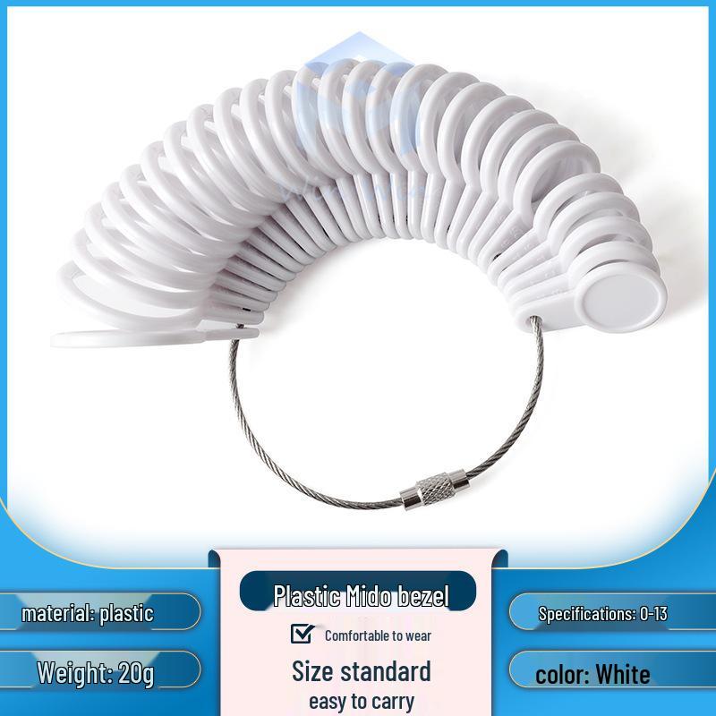 US Ring Sizer Tool - Plastic Finger Measurement for Ring Sizes