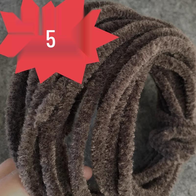 Chibi Maruko-chan Colorful 6mm Wool Chenille Stems for DIY Dragon Doll & Bouquet Crafting