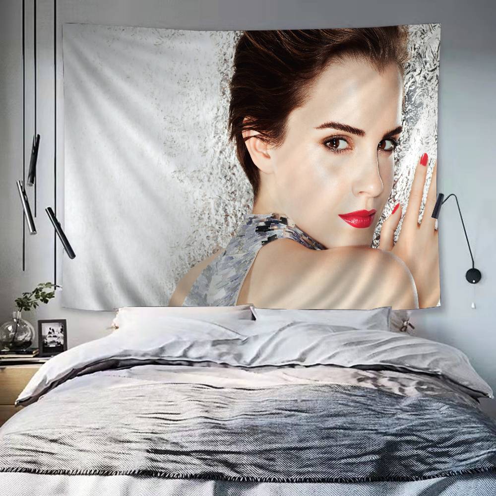 EEmma Watson Actress Colorful Tapestry Wall Hanging Bohemian Wall Tapestries Mandala Wall Art Decor