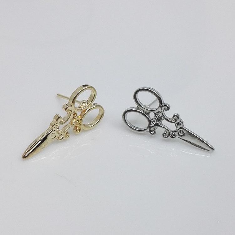 Adjustable Korean Small Cute Scissors Earrings for Girls