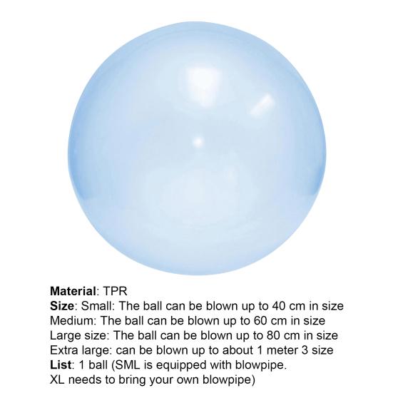 Giant Elastic Water-filled Ball TPR Interactive Toy Water Filled Ball for Swimming Pools
