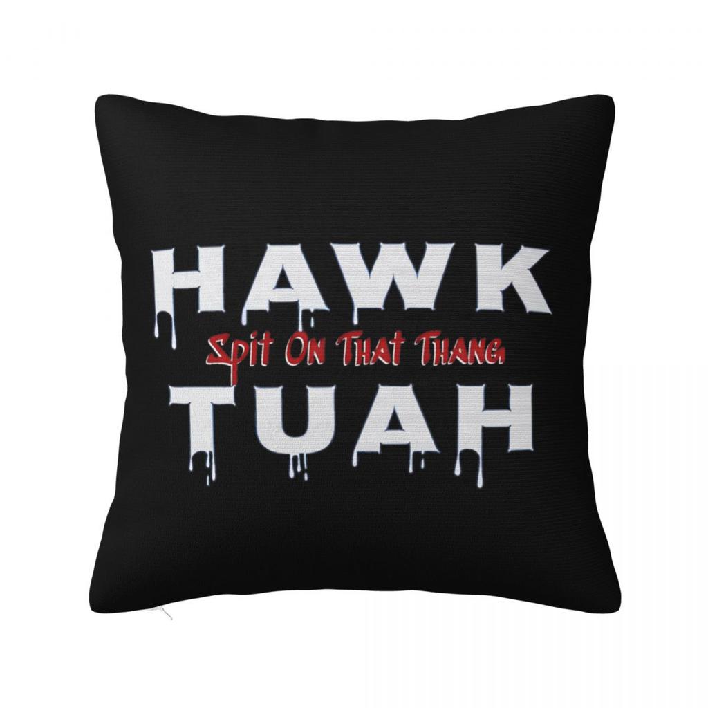 Hawk Tuah Spuug Op Dat Ding 2024 Kussensloop Grappige Meme Kussenhoezen Mode Rits Decor Kussenhoes voor Huis 45x45cm