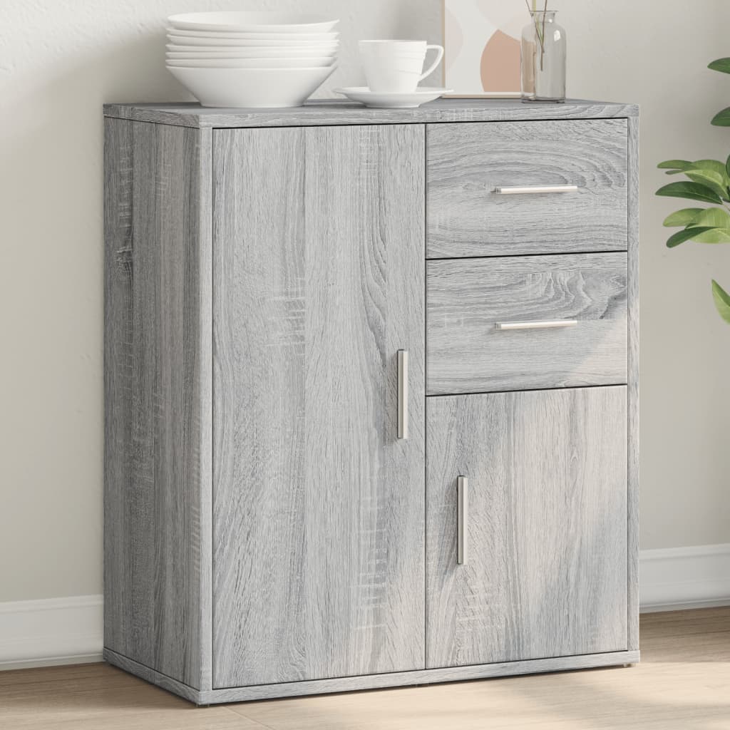 Vidaxl Szafka, Szary Dąb Sonoma, 60X31X70 Cm, Materiał Drewnopochodny