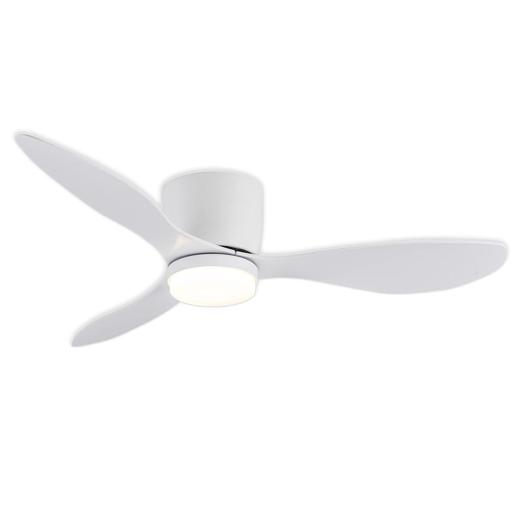 Ceiling Fans With Lights 42/52 Inch Led 3 Color 6 Speeds DC Motor Fans Remote Control Low Floor Decorative Fans With Lighting