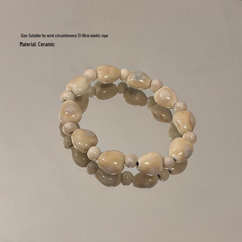 Summer 2023 Handmade Ceramic Beaded Bracelet In New Chinese Ethnic Style for Women