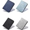 New PU Leather Men's Short Wallet Two-fold Large Capacity Retro Coin Purse Black Blue Grey Multiple Pockets Men Women