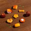 1pcs Kitchen Food Toy Simulation Kitchenware Play DIY Resin Emulated Chocolate Cake Bread Biscuit Tableware Decor Child Kid Toy