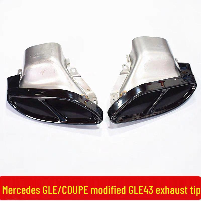 AMG GLE43 Tailpipe for Mercedes GLE320/350/400/450/500 Coupe SUV Exhaust Mod