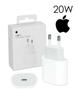 Original Apple 20W Charger Mains Adapter iPhone 12 13 14 USB-C Type-C EU Plug