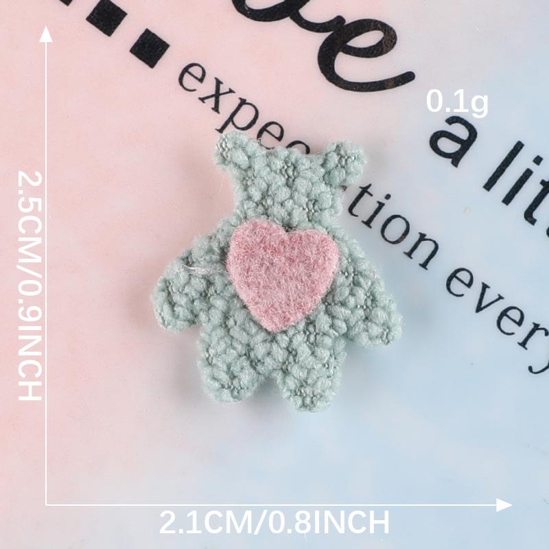 

Тканевая наклейка Декоративные украшения Милый плюшевый медведь Мультяшная заколка для волос Кожаное кольцо Аксессуары Брошь Ручная работа DIY Аксессуары для волос Аксессуары G2L-B-1-7