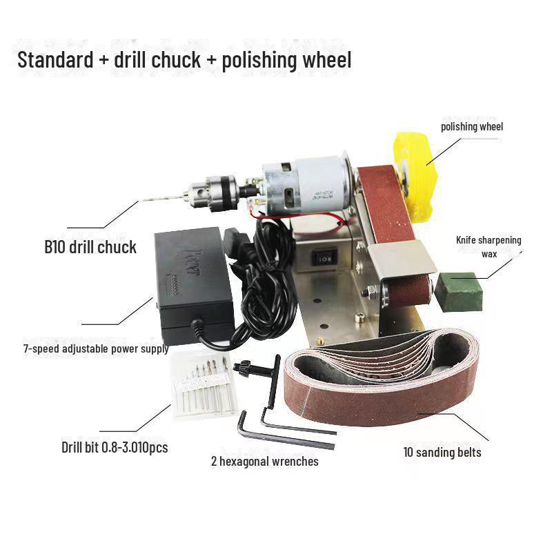 Mini Electric Sanding Belt Grinder for Polishing and Knife Sharpening