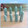 Artistic 1pc Natural Blue Amazonite Stone Column Wand For Personal Growth And Wellness