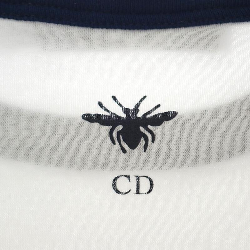 Dior 543T07A4537_X0883 XS Short Sleeve T-shirt white/Navy Women