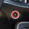For Ram 3500/2500/1500 11-2024 Red Carbon Keyless Engine Start Button Ring Trim
